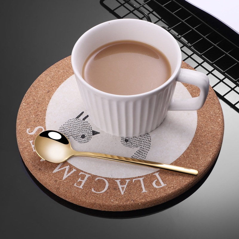 Dinner Dessert Spoon Coffee Stirring Scoop Stainless Steel Sendok Bulat Kecil Dengan Gagang Panjang High Quality Dinner Dinnerware