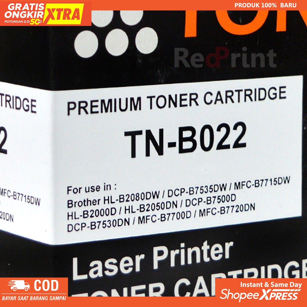 Toner Cartridge B022 untuk printer Brother HL-B2080DW/DCP-B7535DW/MFC-B7715DW/DCP-B7530DN/MFC-B7700D