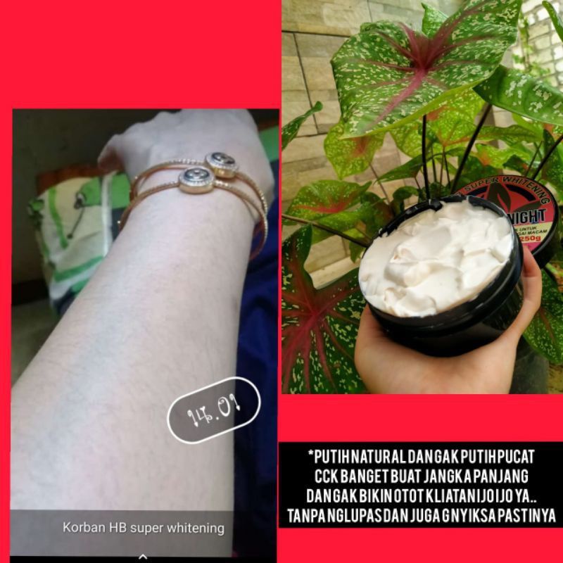 HB WHITENING NIGHT STRONG 100%ORIGINAL