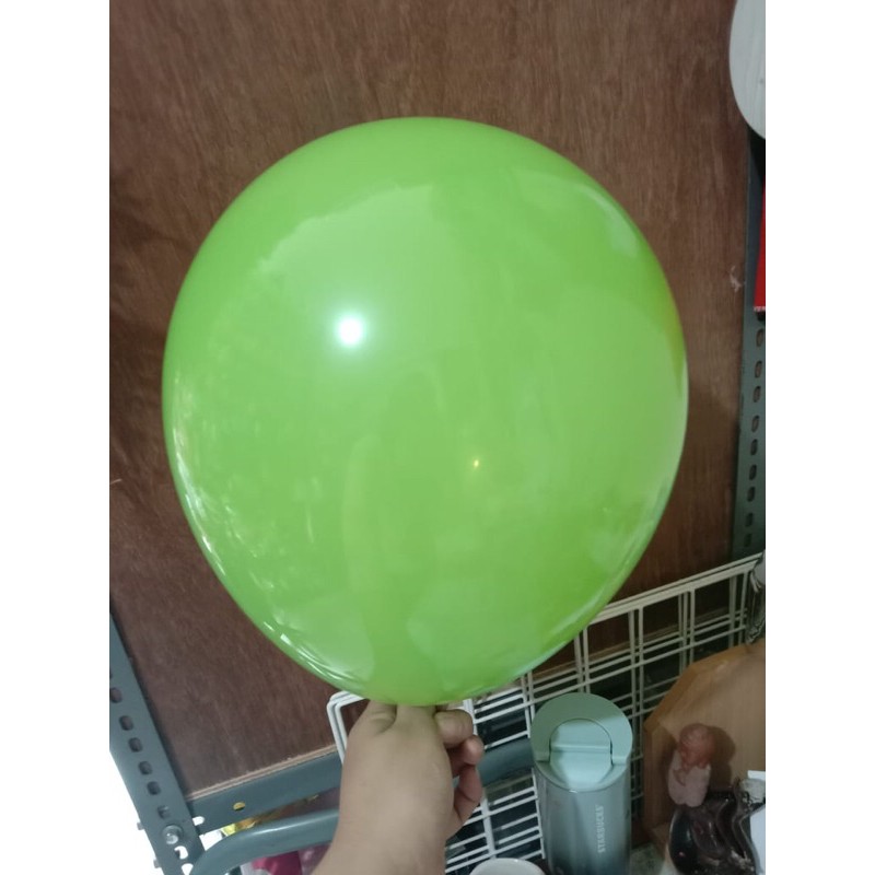 Balon Latex Doff Hijau Muda | Balon Doff hijau muda isi 50 Pcs