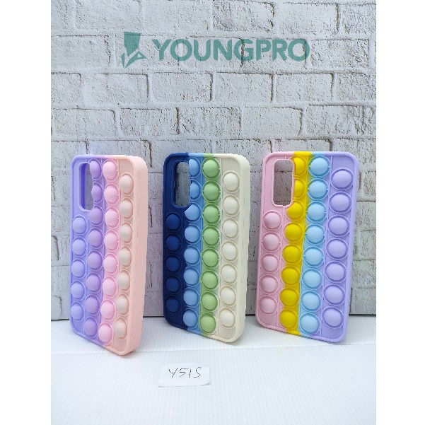 SOFT CASE POP IT VIVO Y51 2020 Y51S - CASE PENGHILANG STRESS RAINBOW