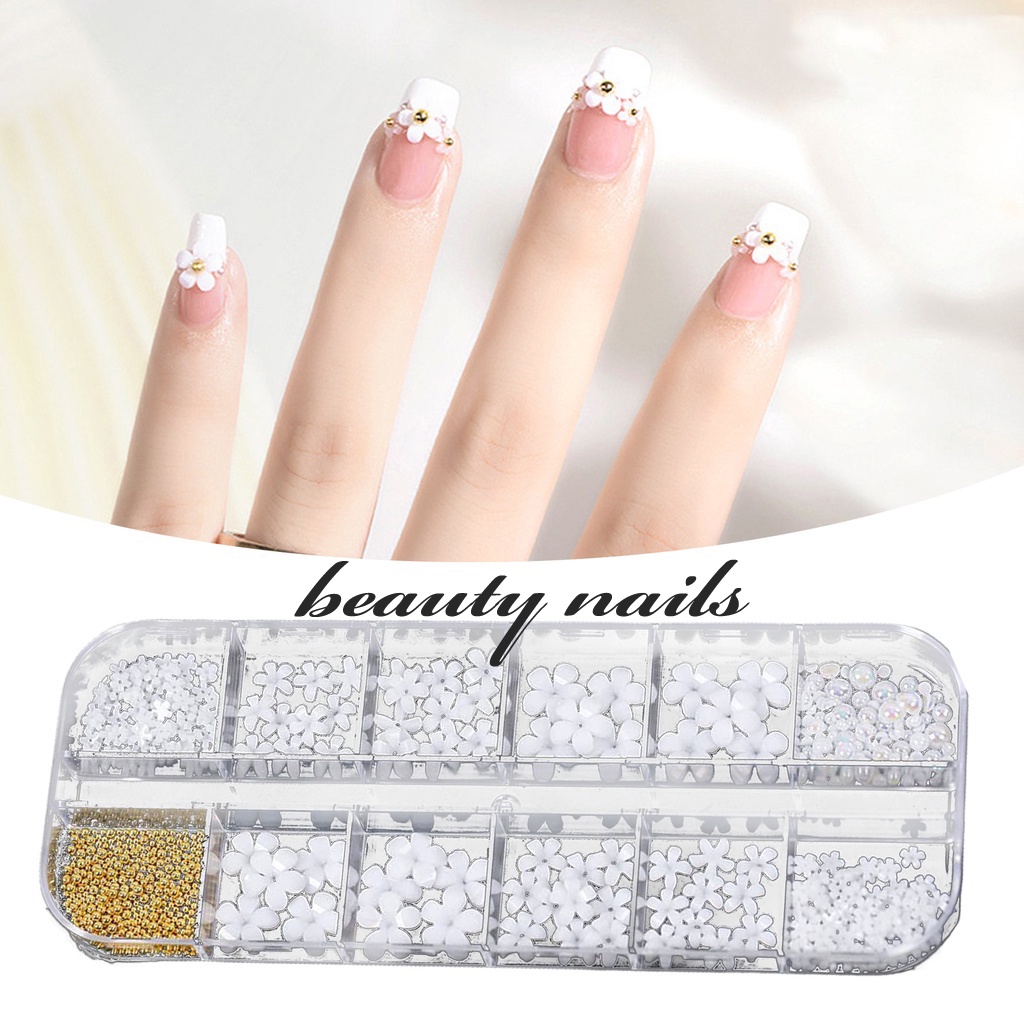 ASESORIS NAIL ART / DEKORASI NAIL ART / ACC BUNGA NAIL ART / CAVIAR NAIL ART