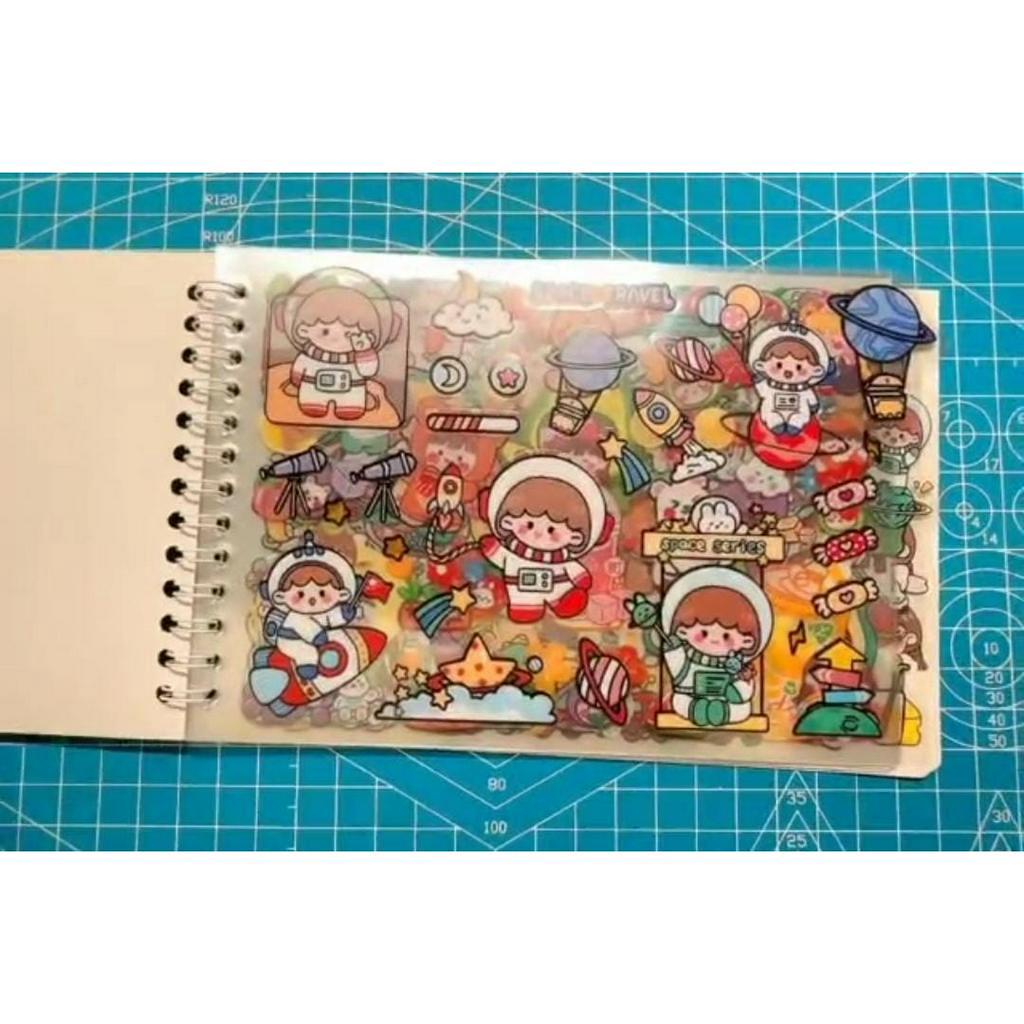 STIKER BUKU WASHI KARAKTER 2D MOMO / NONO KOREAN CUTE AESTHETIC STICKER BOOK VIRAL