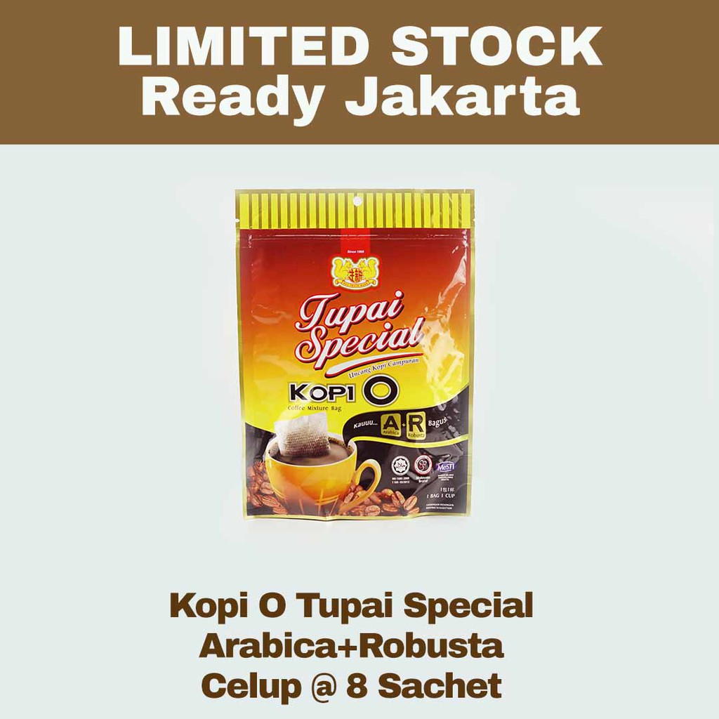 

Kopi Celup Malaysia merk Tupai Special ekonomis 8 sachet