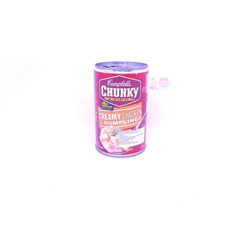 

(BAHAN MASAKAN) CAMPBELLS CHUNKY CREAMY CHICKEN AND DUMPLINGS 533G