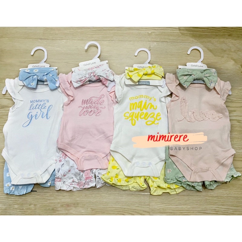 Set Jumper Ruffle Celana Pendek Bandana | Setelan Pendek Girl Ruffle