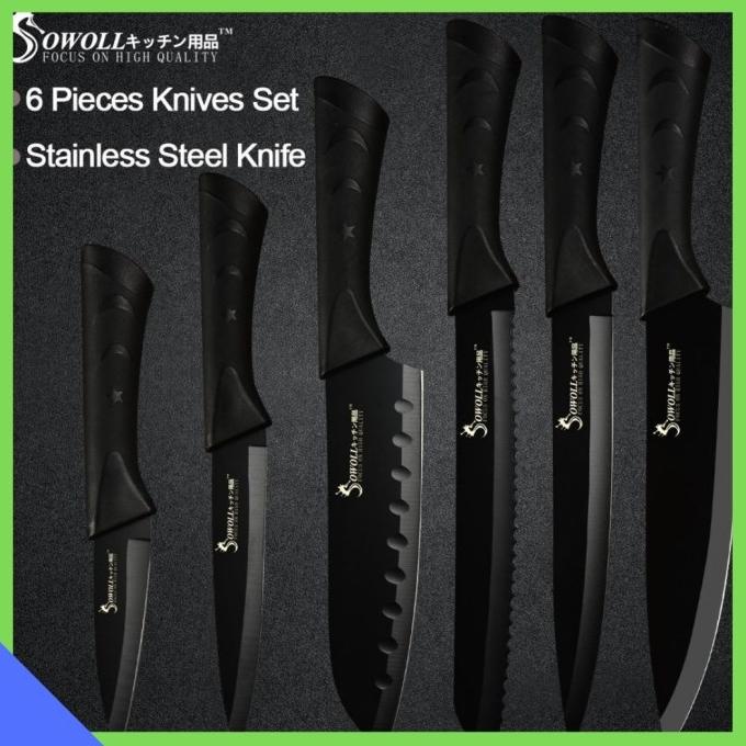 

Set Pisau Dapur Kitchen Knives Stainless Steel 6 Pcs Mamazira40