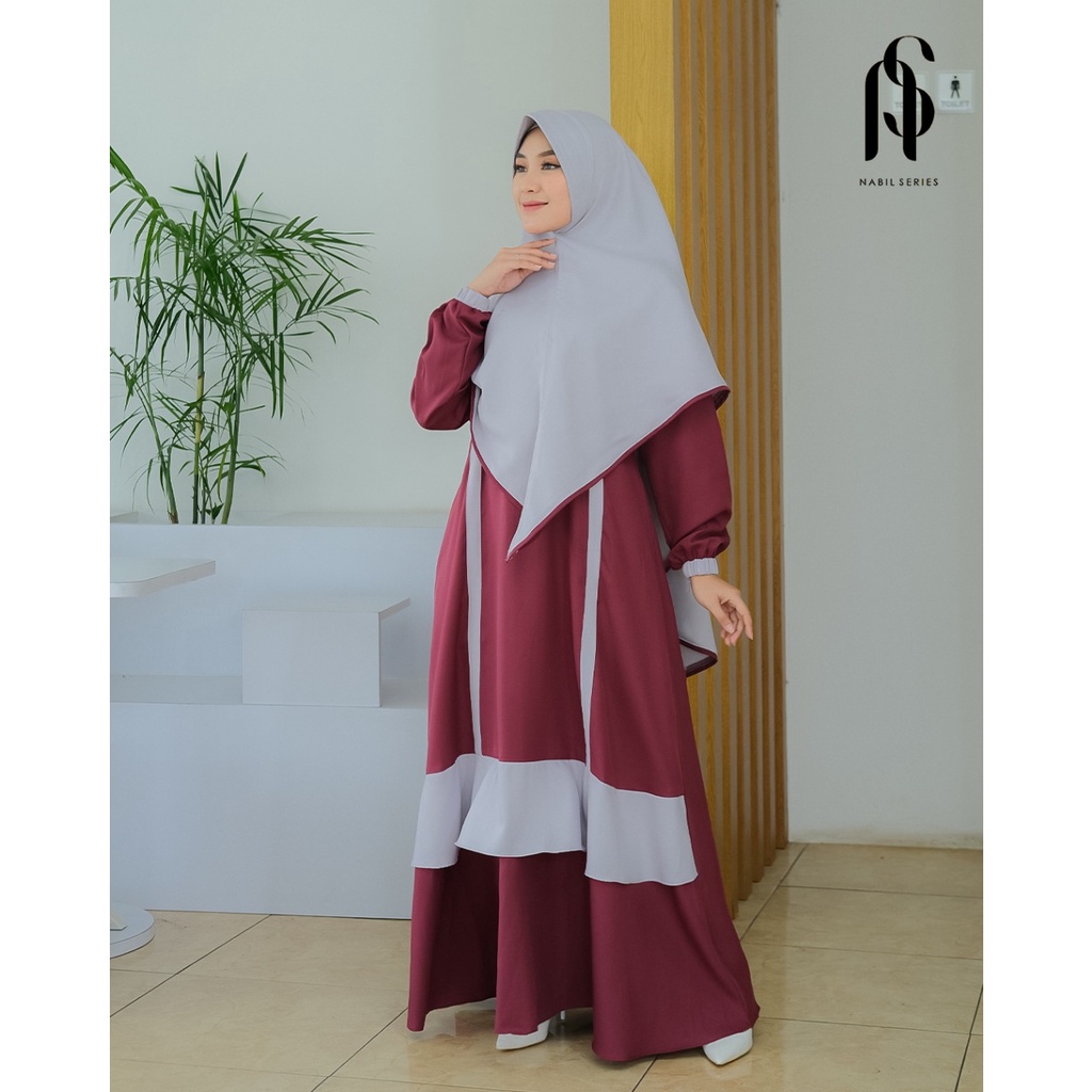 GAMIS SET KHIMAR ALINA ARETHA SHAKILA PREMIUM ORI NS