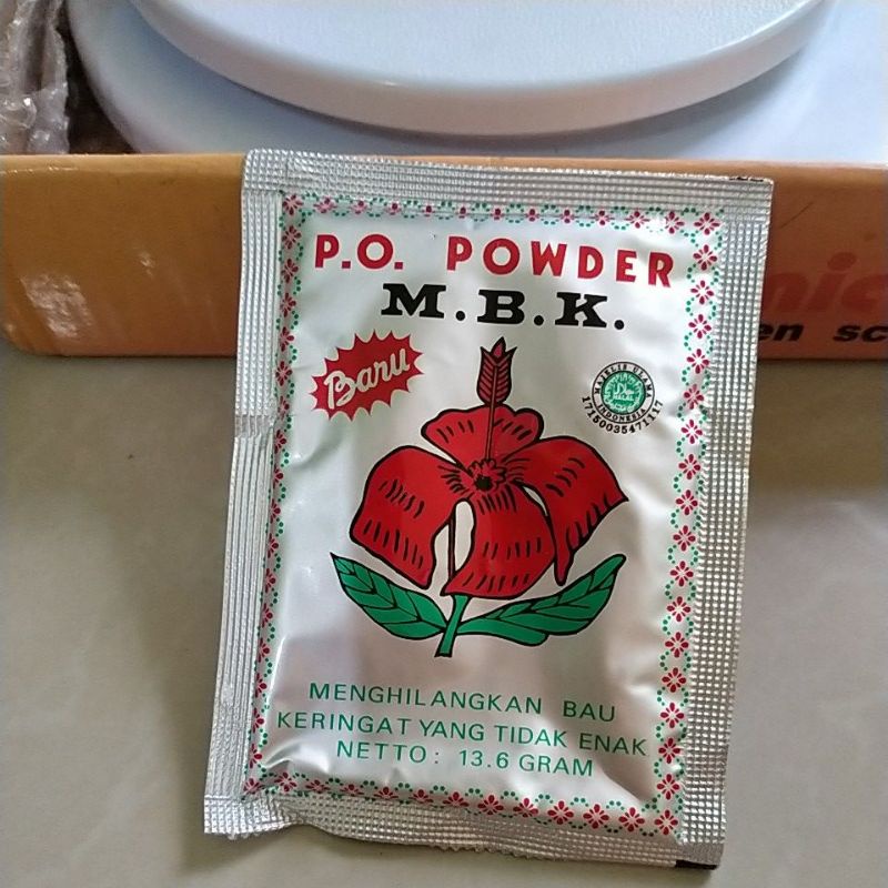 Bedak MBK silver dan putih,per PCS.