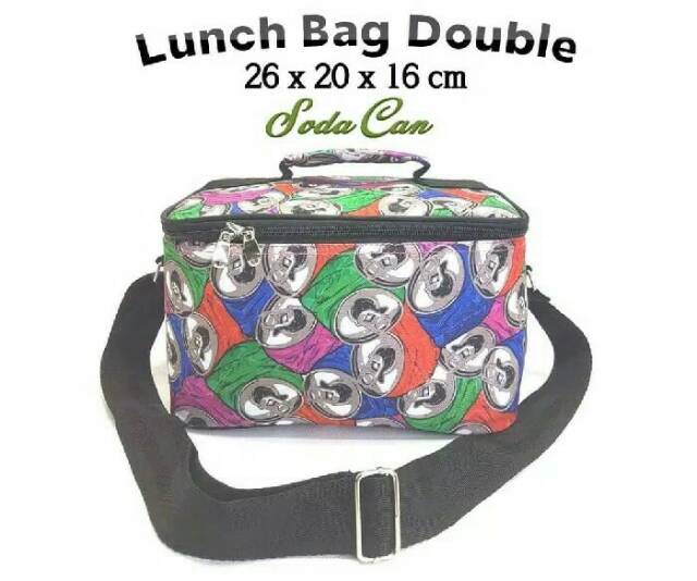 COOLER BAG MOTIF LUNCH BAG / INSULATED COOLER BAG / LUNCH COOLER BAG + ICE GEL S1