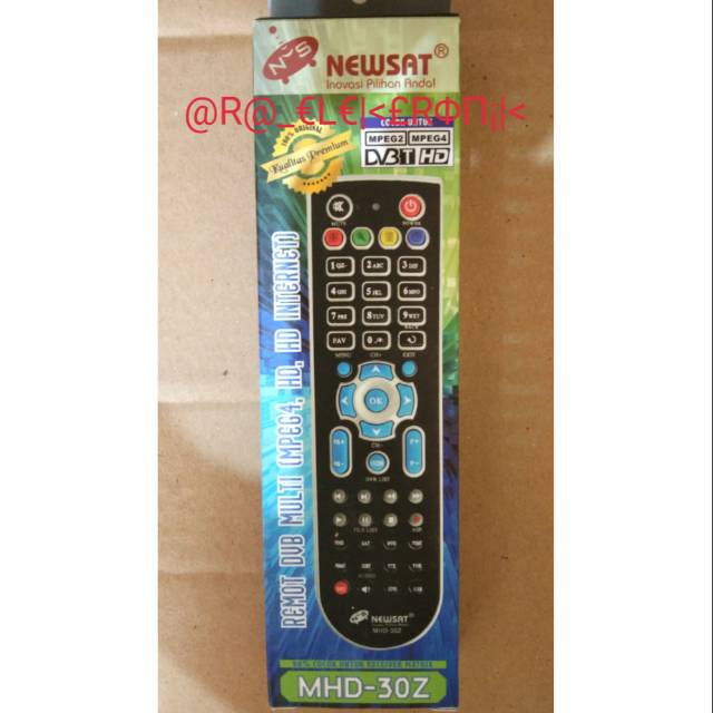 REMOTE MULTI HD REMOT MASTER DIGITAL MPEG4 HD NEWSAT MHD 30Z