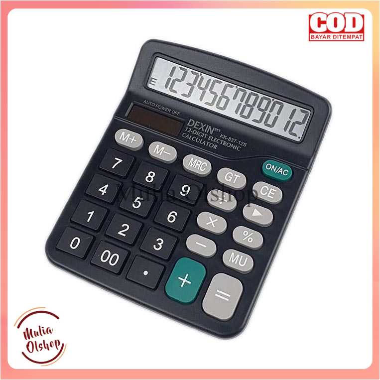 

DEXIN Kalkulator Elektronik 12 Digit - KK-837-12S