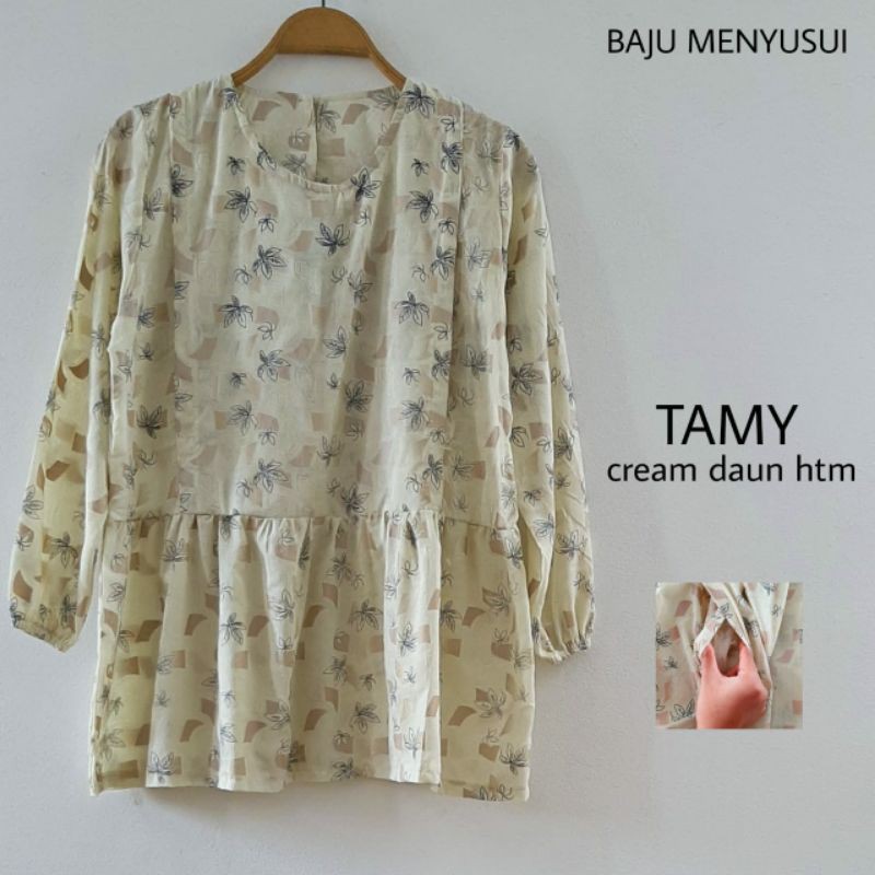 MAMIGAYA Baju Menyusui TAMY Blouse Menyusui Formal  Lengan Panjang