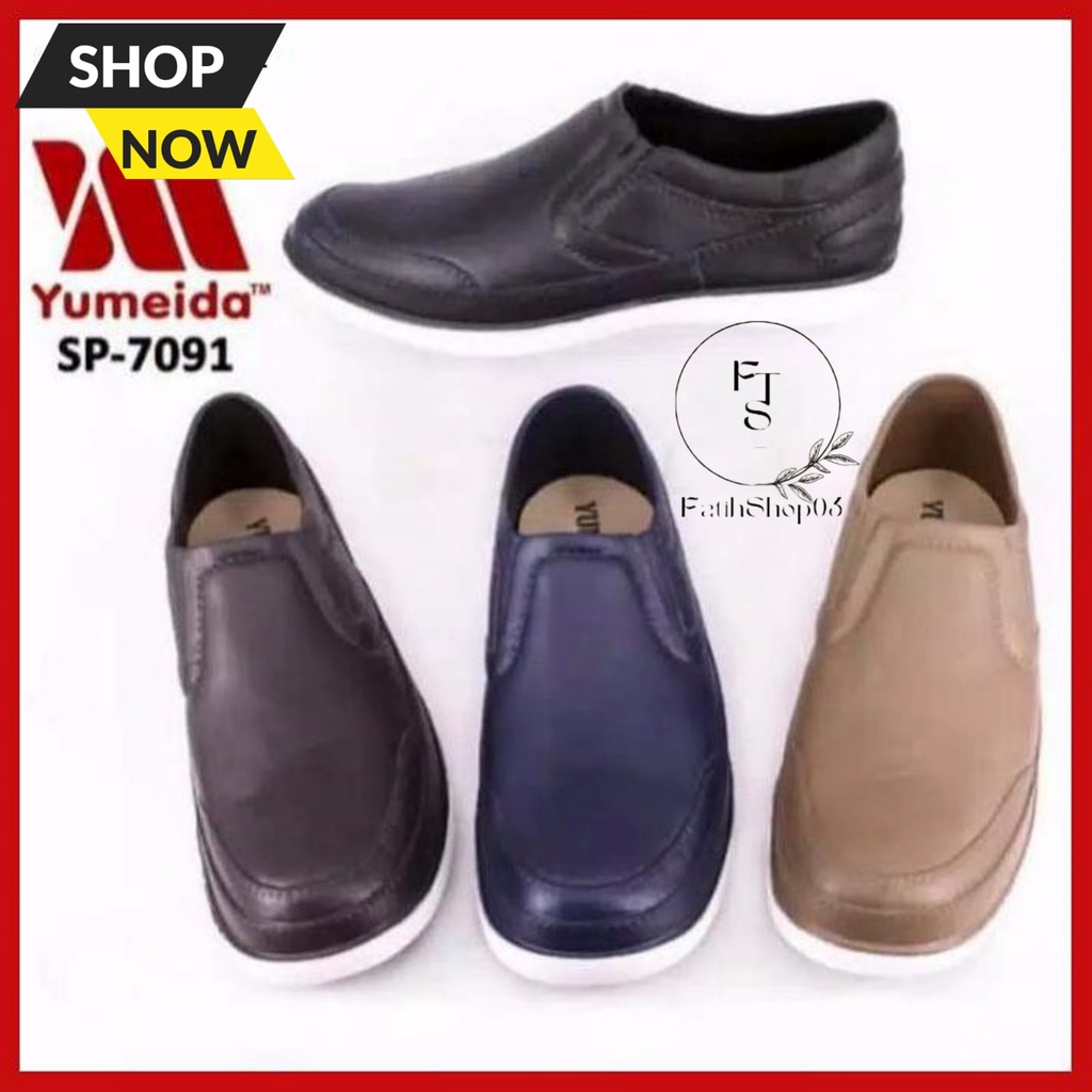 Sepatu laki-laki ringan merek Yumeida terlaris 7091 38-43 - Sepatu Karet Pria Yumeida