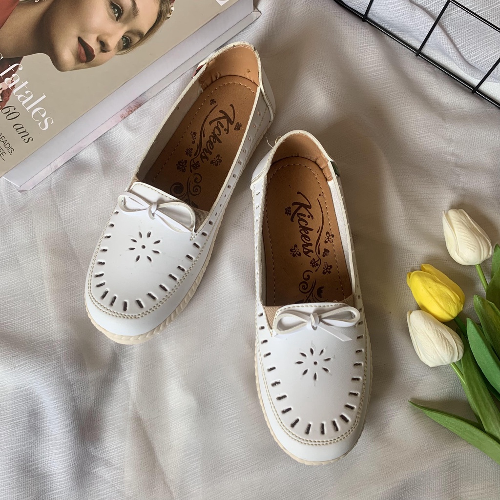 (TANPA KARDUS) sepatu wanita SLP.12 1 termurah cewek kulit sintetis karet terlaris Sandal Slop Slip On Wanita Sandal Cewek  SLIP ON WANITA TERBARU KEKINIAN FLATSHOES KOREAN STYLE SEPATU CEWEK SLIPON FLAT SHOES CASUAL SANTAI  RAMADHAN SALE FLATSHOES