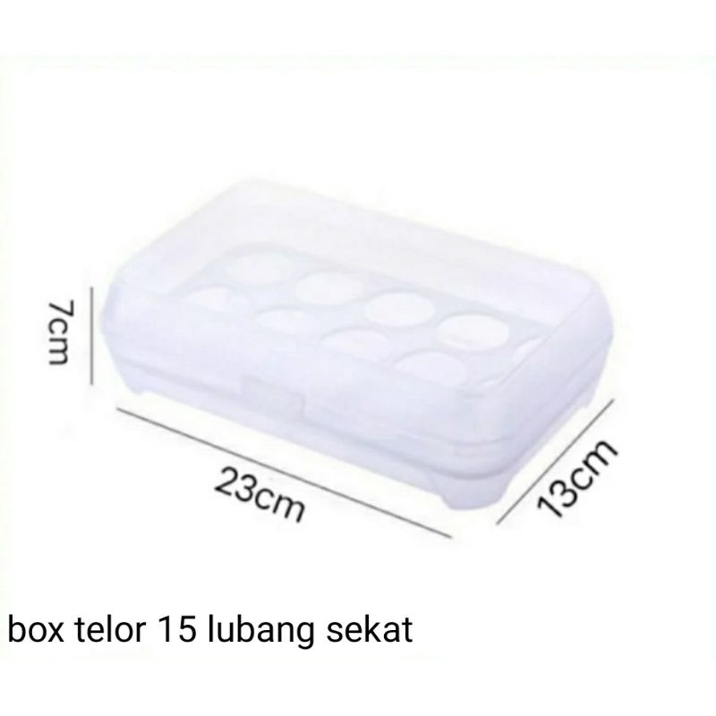 Tempat Box Telor 15 Lubang Sekat