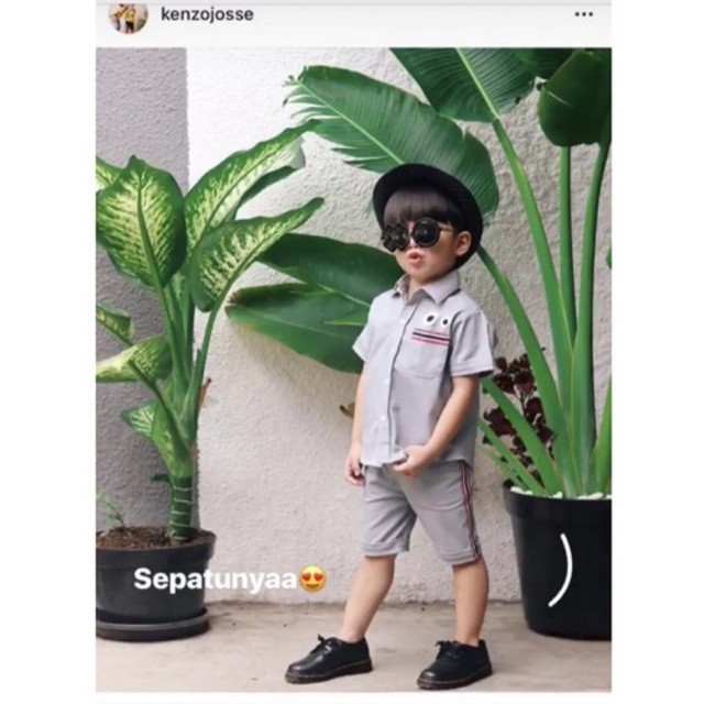 BABYLOGIC - PELOPOR, Kualitas terbaik! Pantofel NATAL Anak  LOW Three holes sepatu formal anak loafers pesta