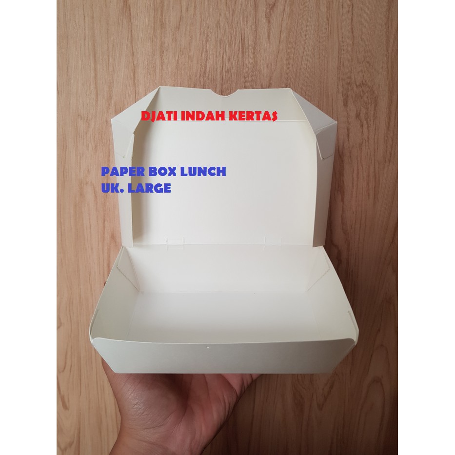 SANGAT MURAH!!! PAPER LUNCH BOX Ukuran Large PER PACK ISI 50