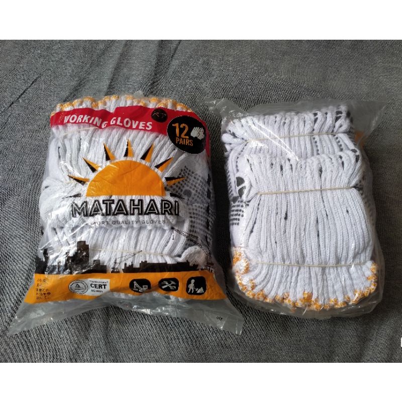 Sarung Tangan Benang BintikHitam PVC Dotting Polkadot Matahari/Sarung Tangan Kerja/Sarung Tangan Proyek/Sarung Tangan Katun/Sarung Tangna Bintik