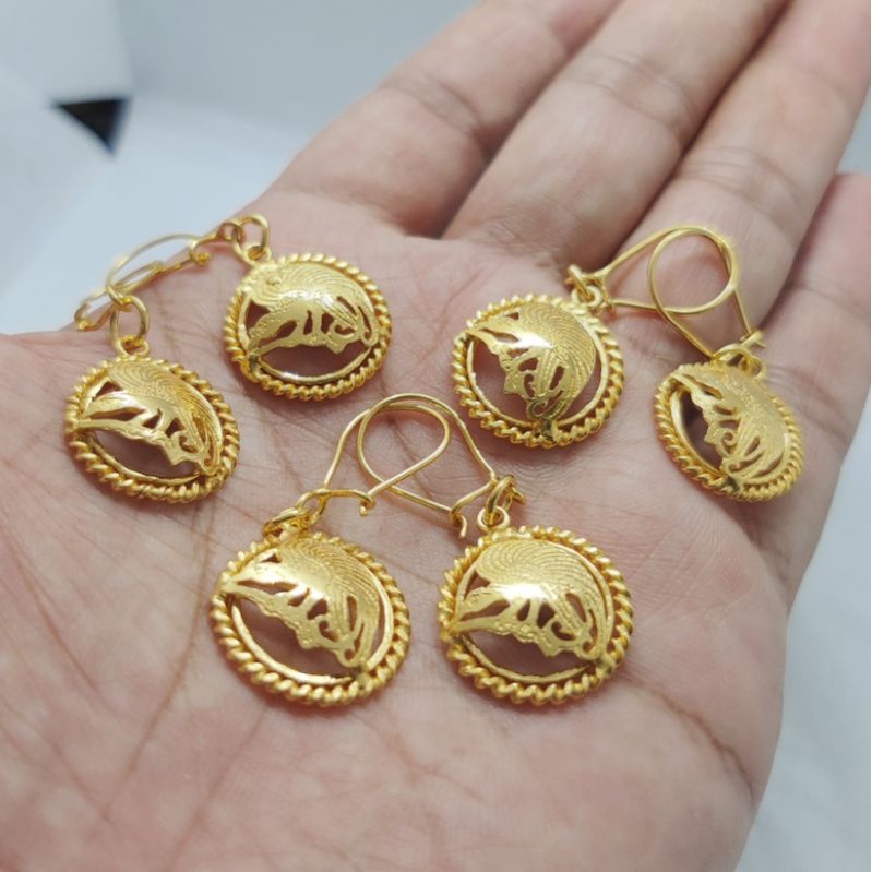 Anting Burung Cendrawasih Lapis Emas