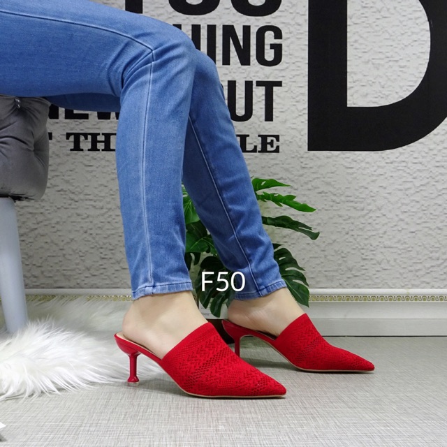 Sepatu mid heels F50