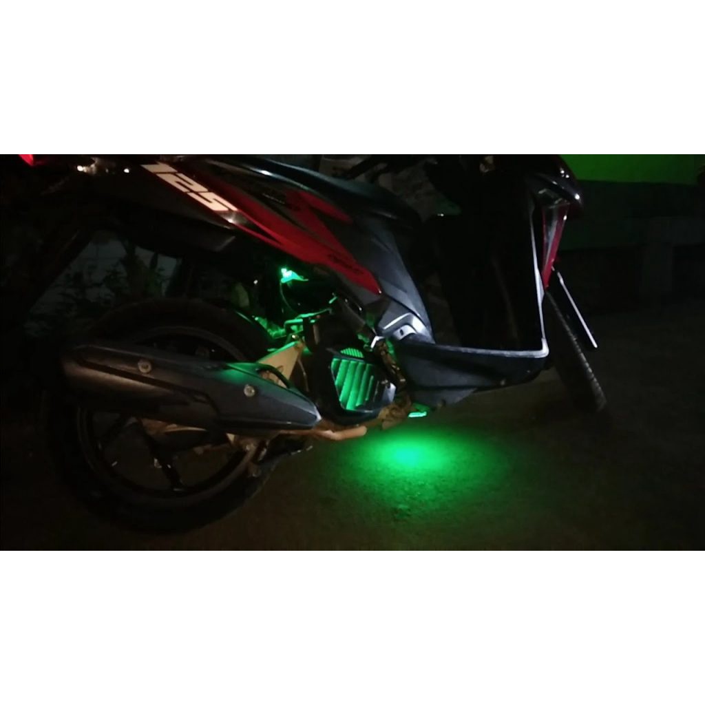 Lampu Kolong Plat Body LED Variasi Motor Model Panjang Antiair Nmax Aerox Beat Mio Scoopy Supra X 125 Jupiter CBR Ninja GSX