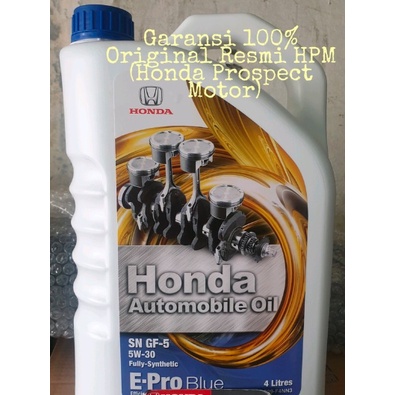 Oli Mesin E-PRO BLUE 5W-30 Galon atau 4 Liter Mobil Honda Brio Mobilio Jazz RS Freed BRV HRV CRV C