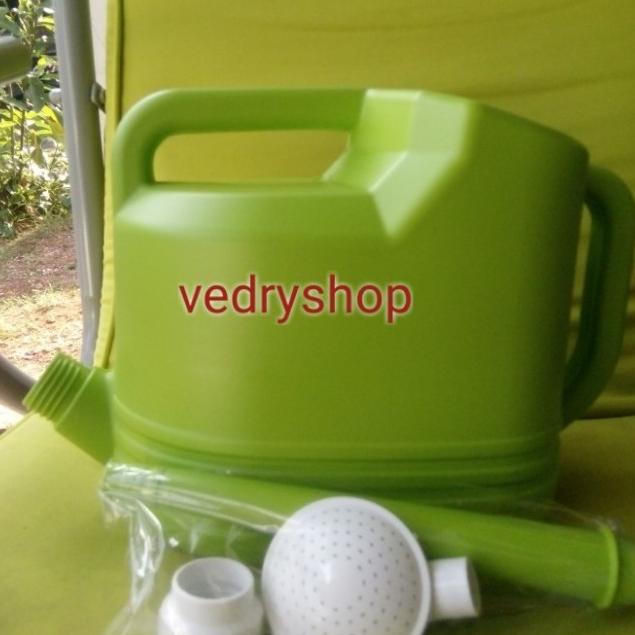 ☈ teko alat siraman / penyiram tanaman bunga 8 liter plastik tebal - Merah Muda (Produk)
