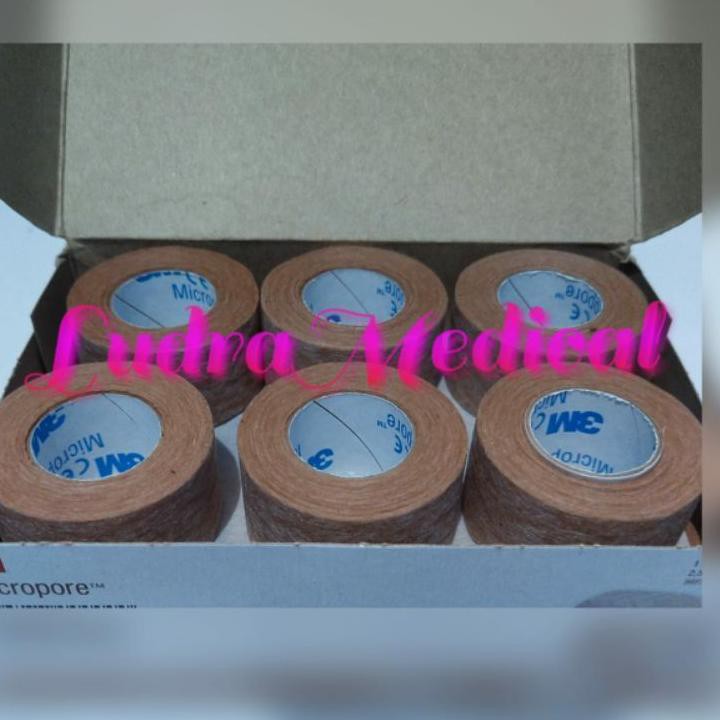 TERMURAH✔️🆕 Plester Coklat 3M Original Micropore Skin Tone1inc @eceran