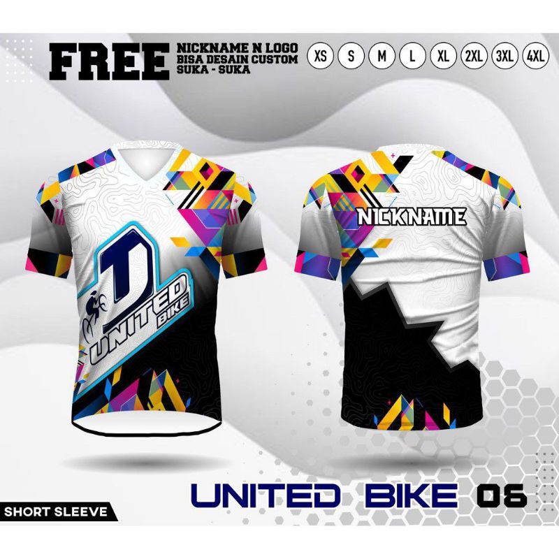 Baju Kaos Jersey Sepeda United Bike Lengan Pendek