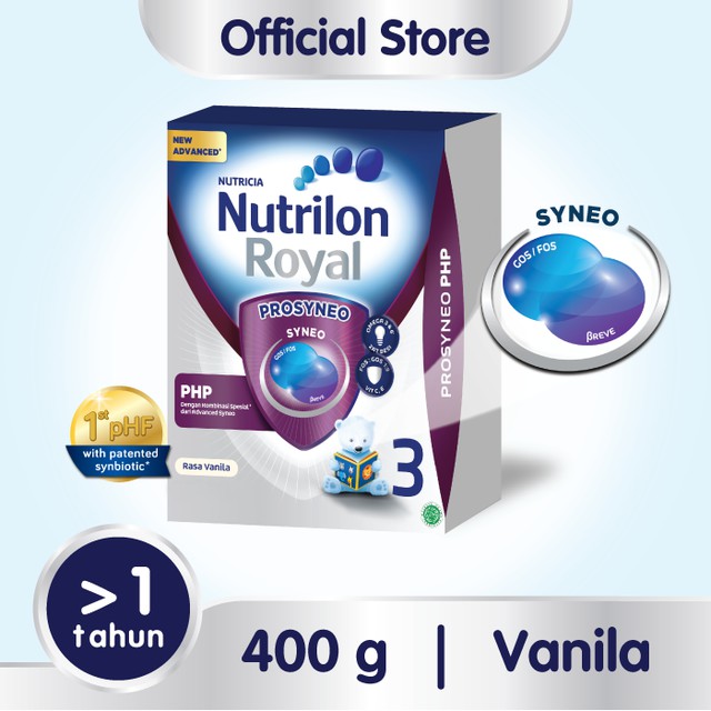 NUTRILON ROYAL PROSYNEO 3 400GR_Susu Formula Balita 1-3 Tahun_Box 400Gr