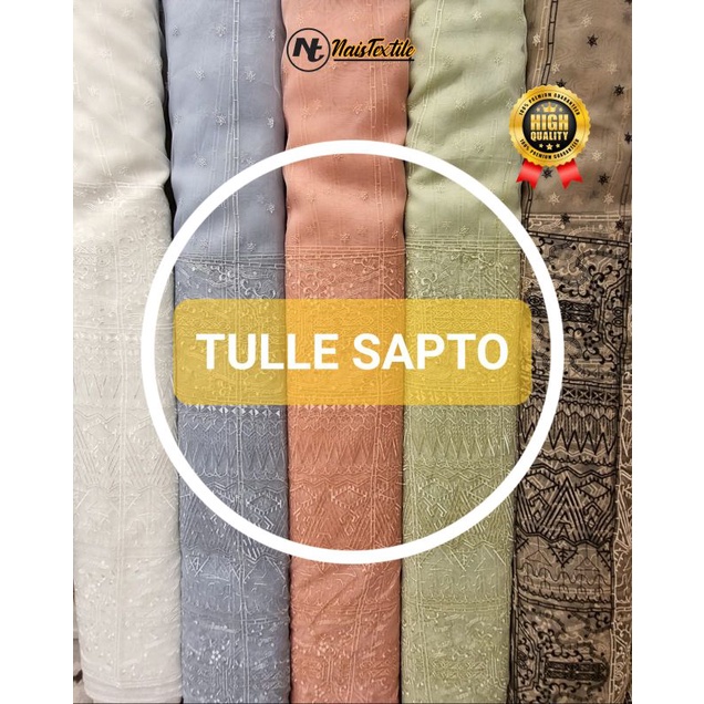 BAHAN KAIN TULLE SAPTO/BAHAN KAIN TULLE MOTIF SAPTO