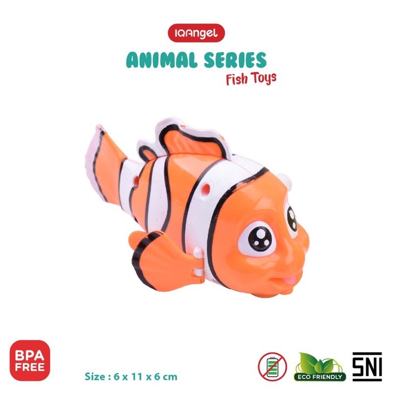 Iq Angel Nemo Fish Toys - Mainan Bayi Edukatif - Mainan Motorik Bayi Tuas Putar