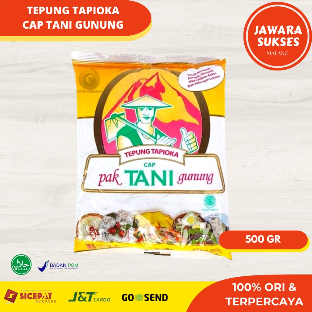 

Tepung Tapioka Cap Tani Gunung 500gr | Tepung Kanji / Tapioca Sagu TANI