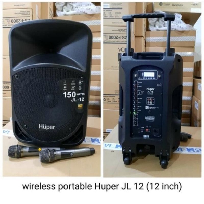 SPEAKER PORTABLE HUPER JL 12 SPEAKER BLUETOOTH ORIGINAL HUPER GARANSI