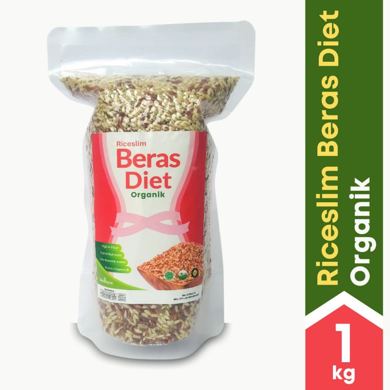 Wellfarm Riceslim Beras Diet Organik 1kg 1 kg / Organic