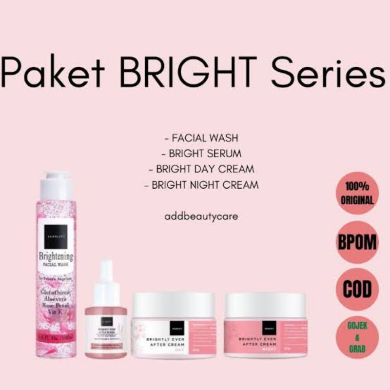 SCARLETT 4in1 || Paket Bright Whitening Scarlet