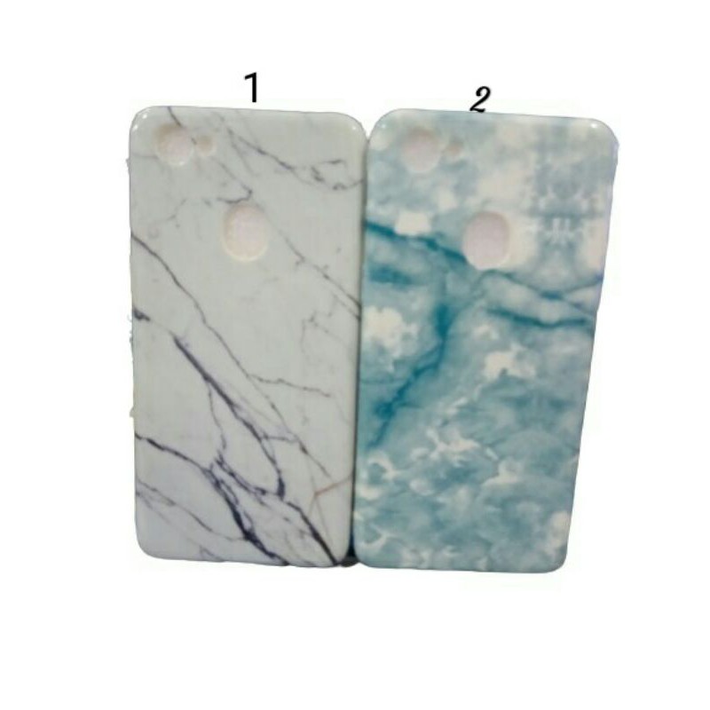 OPPO F7 CASE MARBLE DESIGN + TEMPERED GLASS CASING SOFTCASE