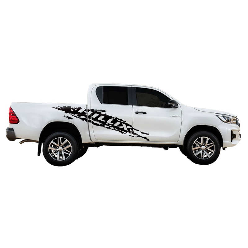 Stiker mobil toyota hilux sticker mobil hilux cutting stiker mobil hilux