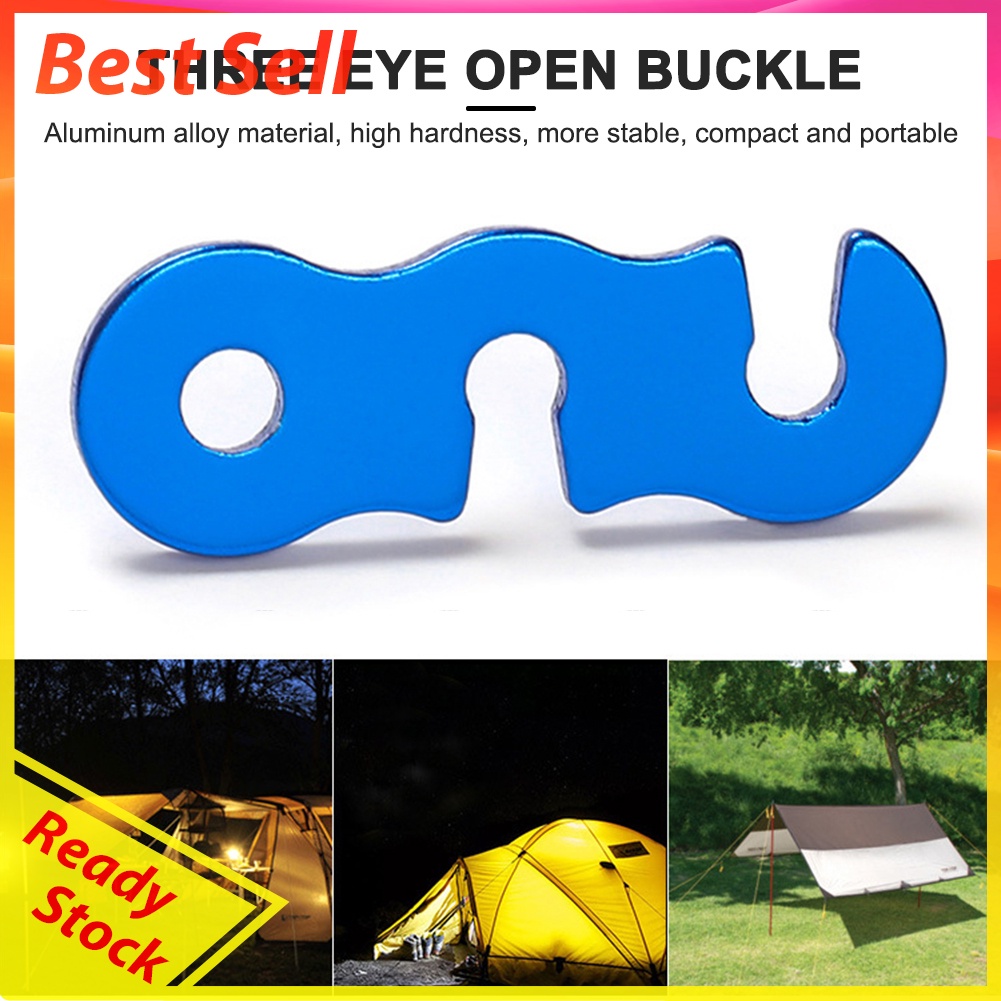 10pcs Adjustable Camping Tent Cord Rope Buckle S-Type Tensioners Fastener