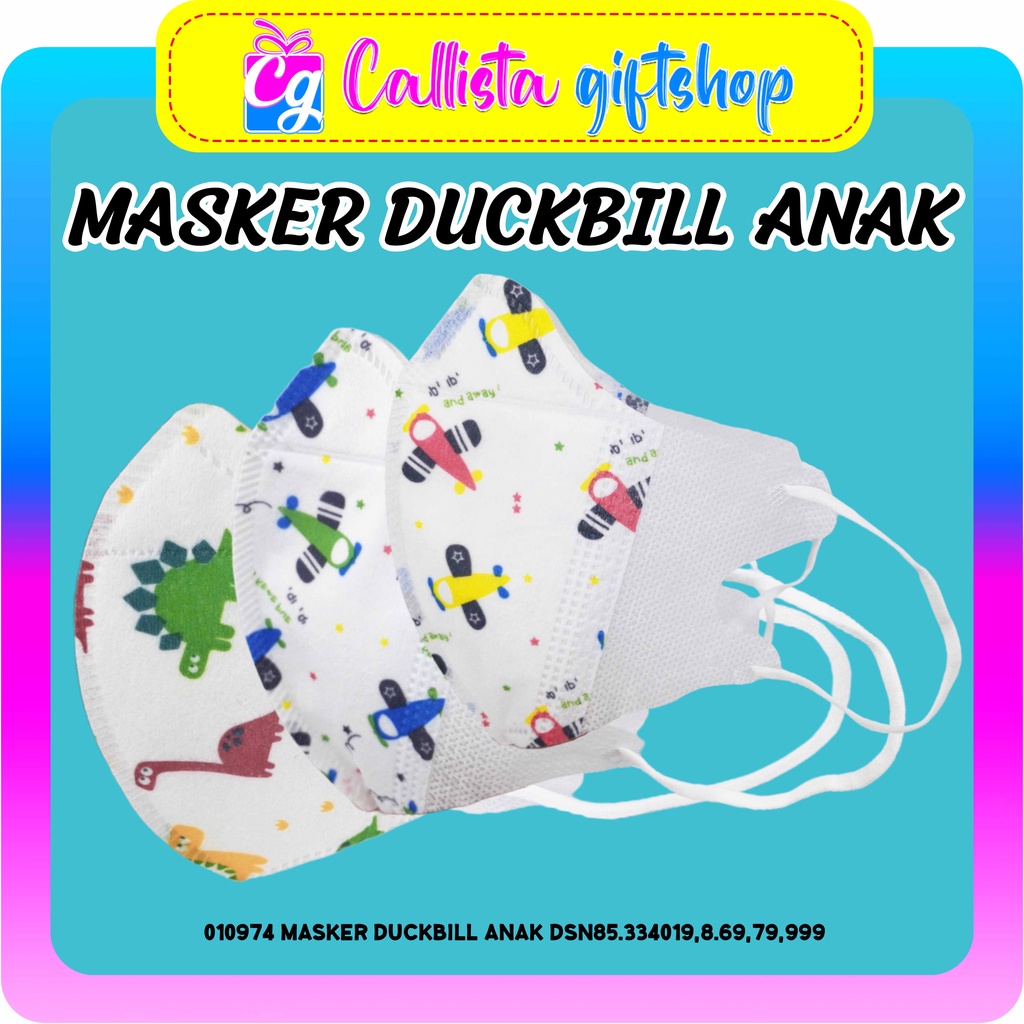 MASKER ANAK BATITA MASKER ANAK DUCKBILL MASKER DUCKBILL BATITA 10 PCS Masker Duckbill Anak Masker Batita