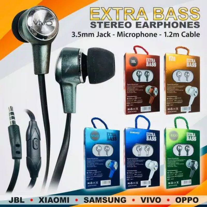 Headset REALME Handsfree Earphone REALME Extra Bass HS-104