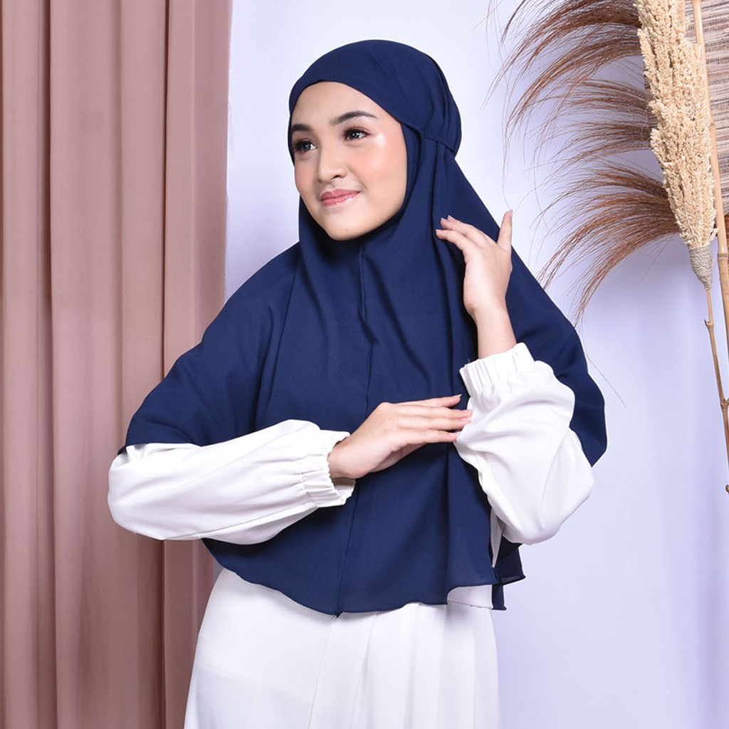 Jilbab Bergo Maryam Hijab Instant Bahan Diamond Crepe Premium Kerudung Murah