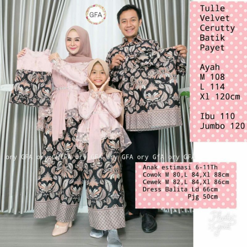 SET COUPLE KEBAYA KELUARGA ADA ANAKNYA / COUPLE KEBAYA WISUDA