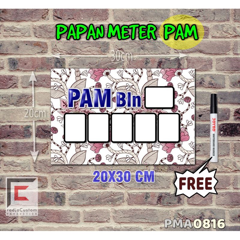 

RadjaCustom Papan Meter Listrik PLN PAM motif Unik - Flower 16