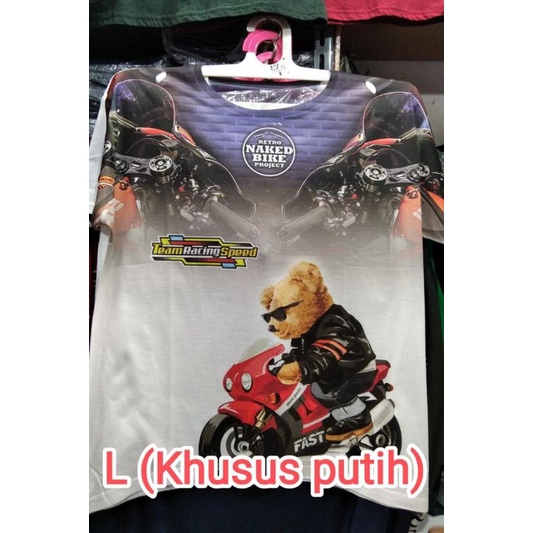 Kaos distro fullprint lengan pendek team racing speed