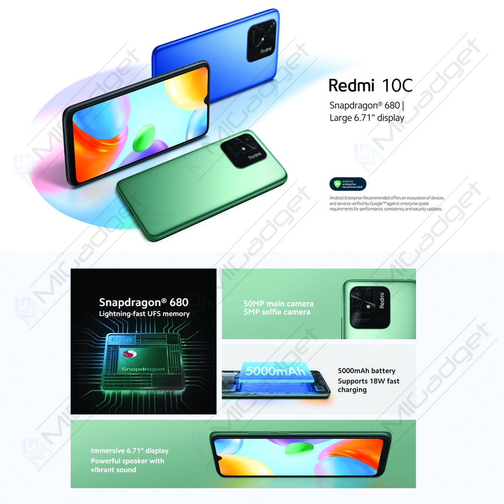 Redmi 10C 10 C 4/128 Garansi Resmi