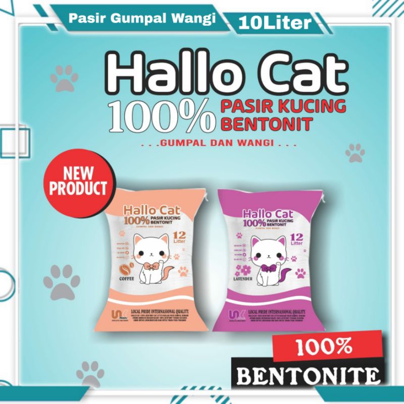 Pasir Gumpal Wangi 10Liter Murah Merek Hallo Cat / Hello Cat