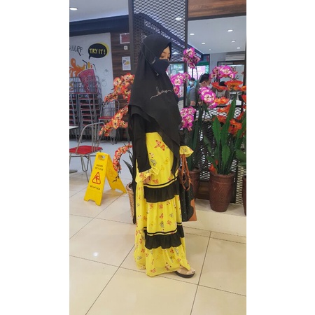 pl dress/gamis branded original by MG hijab set khimar syari preloved/second/bekas