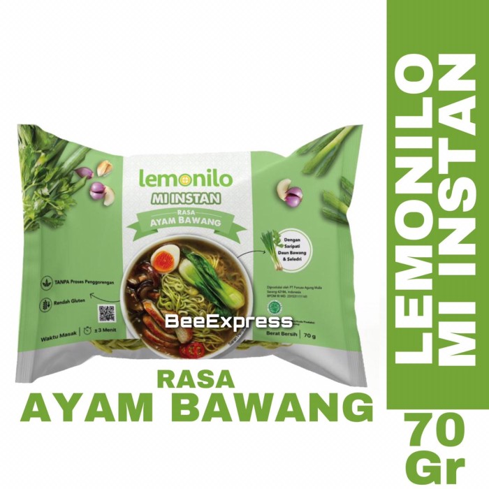 

LEMONILO Rasa AYAM BAWANG 70 Gr Mi Instan Mie